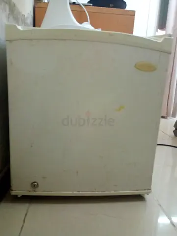 Small single-door mini fridge - used, working condition
