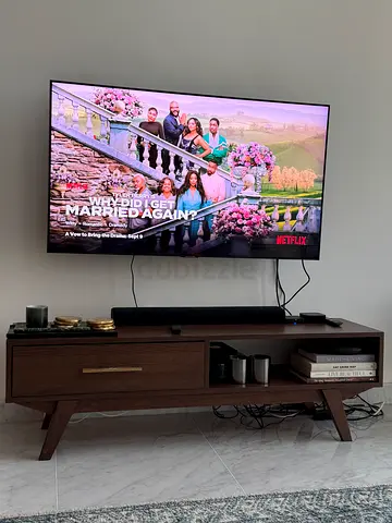 Wood TV console