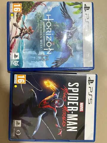 PS5 Games: Horizon Forbidden West + Marvel's Spider-Man: Miles Morales (2 discs)