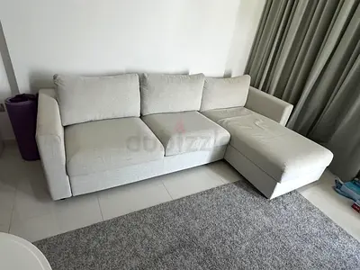 Ikea vimle L shape sofa bed with mattress