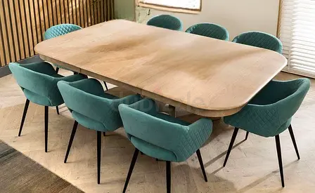 New modern dining set for sale | Custom made dining chairs with table-with warranty