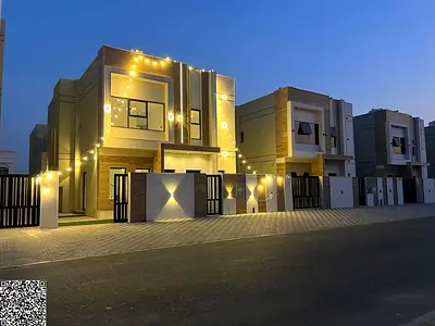 Villa for sale in Ajman | Al Helio 2 area | 4 bedrooms, majlis, living room, maid's room, and storage | Freehold for all nationalities | Price include