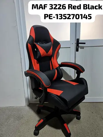 Red & Black Ergonomic Gaming/Office Chair with Headrest and Lumbar Support