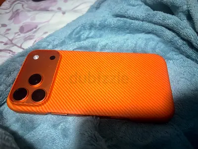 Used iphone17pm tdra (with orange textured case) - Good Condition