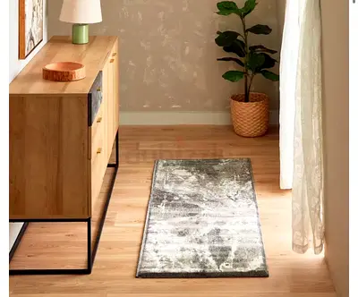 Neutral abstract runner rug - 60x150 cm, good condition