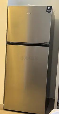 Haier Top Freezer Refrigerator - Stainless Steel, same New