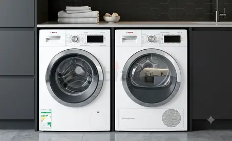 Bosch New Model Series 8 Washer & Dryer Set – 9kg Washer / 9kg Dryer | Premium German Quality