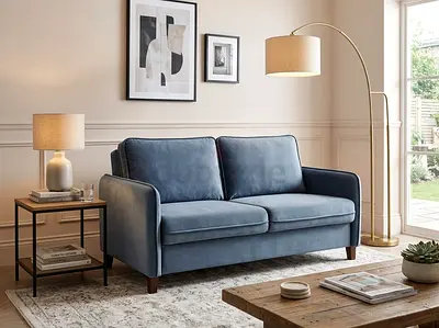 Modern Two Seater Sofa bed with storage