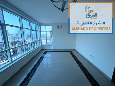 مع باركن مجاني  غرفتين وصالة  2 حمام  اطلاله رائعه بلكونه بالمطبخ  خزانات بالحائط  زجاج بانوراما  تكييف مركزي