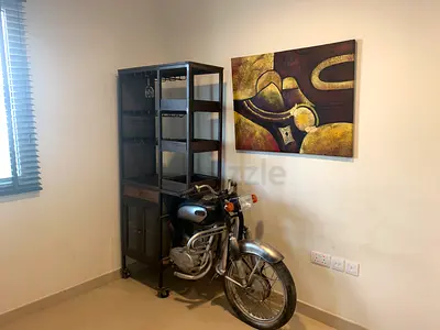 Unique Industrial Motorcycle Wine Bar and Storage Unit