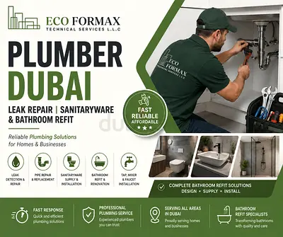 Plumber Dubai Leak Repair Sanitaryware and Bathroom Refit