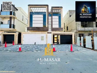 Excellent villa in Al Helio 2, Ajman. Two floors, roof, and private pool. Price includes electricity and water.