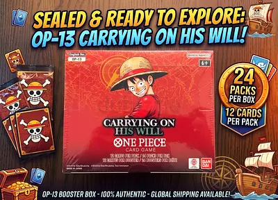 One Piece Card Game OP-13 Booster Box - Sealed 24 Packs (12 cards each)