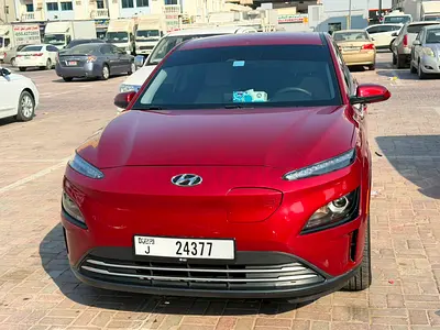 2023 Hyundai kona Electric EV American import EV full electric Currently in sharjah Dubai plate 93