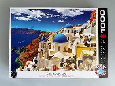 1000-piece Santorini Greece Jigsaw Puzzle (Eurographics) - Like New