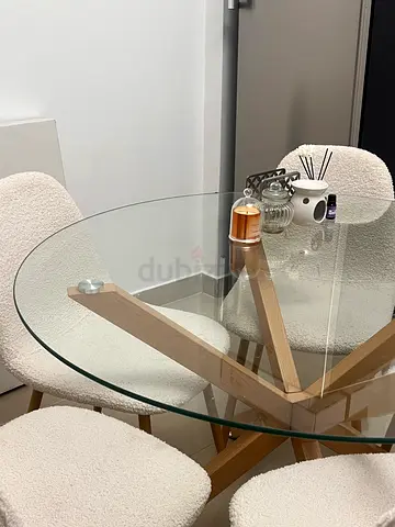 5 Dining Bouclé Chairs