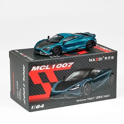 Masdi 1:64 McLaren 765LT Diecast Model Car - Teal