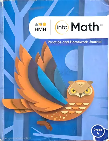 HMH Into Math Practice and Homework Journal - Grade 4