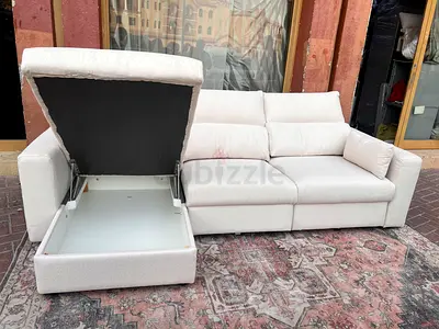 IKEA Esklstuna L Shape Sofa Bed Beige