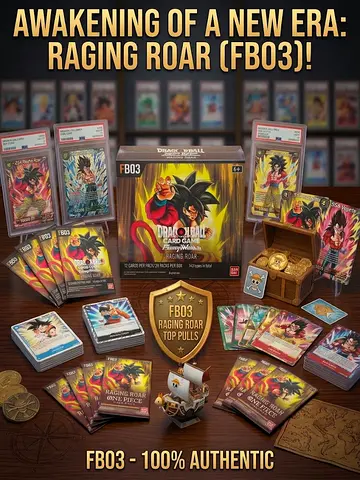 Sealed Dragon Ball Card Game - Fusion World F-B03 Raging Roar Booster Box (24 Packs)