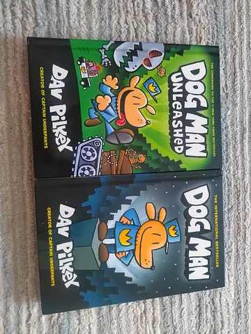 Dog Man series (2 books) by Dav Pilkey - lightly used