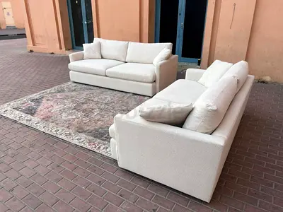 Premium Quality Crate&Barrel Lounge Deep 3 +2 Sofa Beige