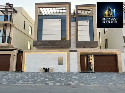Excellent villa in Al Helio 2, Ajman. Two floors, roof, and private pool. Price includes electricity and water.