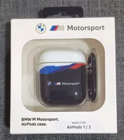 BMW M Motorsport Logo Airpods 1 / 2 Case Keychain Metal Carabiner Brand New