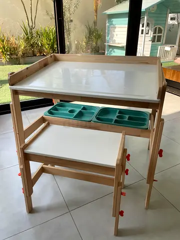 Ikea Flisat Adjustable Kids Desk and Stool - Excellent condition