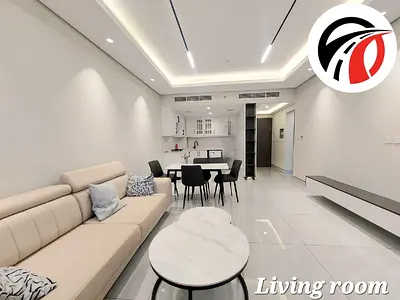 شقة حديثة بغرفة نوم واحدة | الهلال الذهبي 3 | إطلالة على الشرفة