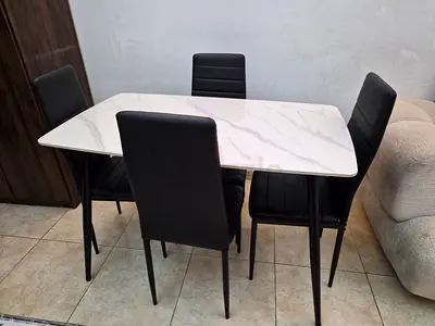 white marble table