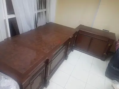 Solid Wood Classic Sideboard / TV Cabinet - Dark Brown