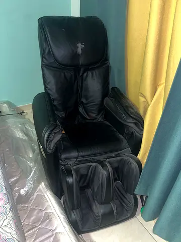 Used Black Leather Massage Recliner Chair - Good fully working Condition