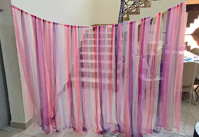 Fun party and event decor colorful curtain ستارة ملونة للمناسبات
