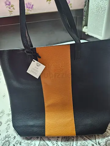 Original MCM Leather Tote Bag with Shoulder Straps - Brand New