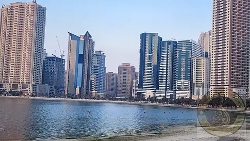 26K,28K,30K 1 MONTH FREE STUDIOS APARTMENT ONLY FOR FAMILY WITH FULL FACILITIES BEHIND EXPO CENTER ON MAMZAR CORNICHE ROAD ON RTA BUS STOP AL KHAN ARE