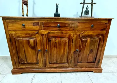 Marina Solid Wood Antique Sideboard