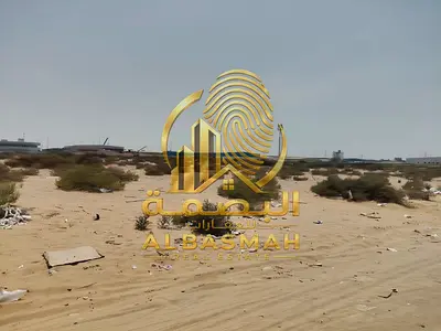 Corner industrial land for sale in Sharjah, Al Sajaa area (compensation area). Ownership available to UAE nationals and GCC citizens.