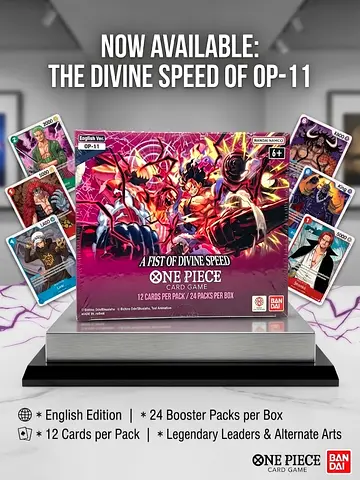 One Piece Card Game — A Fist of Divine Speed Booster Box (24 packs) English Ver. OP 11
