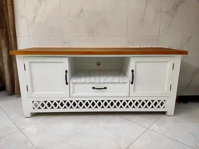 White Wooden TV Stand