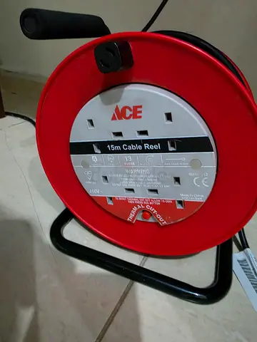 3 way ACE brand cable reel 15m
