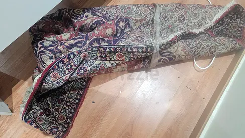 Persian-style red-purple carpet- good condition, traditional design