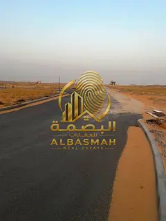 Two residential plots for sale in Sharjah, Al Sahma area, opposite the mosque, second plot from main