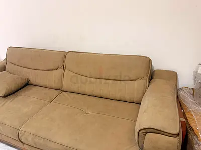 Beige 8-Seater Sofa in Good Condition