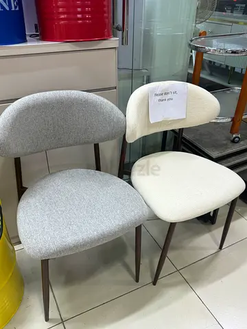 Brand new Modern Fabric Dining Chairs - Light Grey & beige price for each