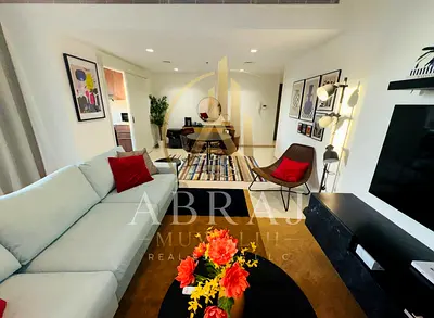 Luxury 1bhk Fully furnished Apartment proper Close kitchen Zahia Garden Community Balcony wardrobe Parking 60k rent 4 Cheque payment