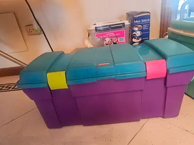 Large Plastic Storage Box / Organizer - Good Condition for picnic purpose imported from uk