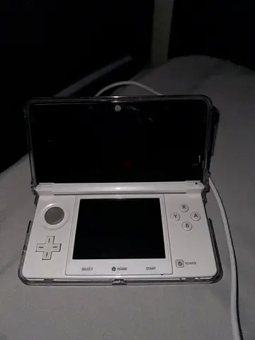 Modded White Nintendo 3DS With Case