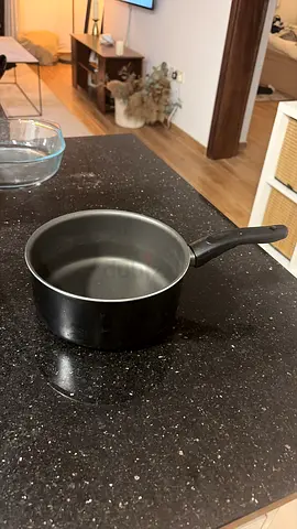 3 x Small non-stick saucepans + frying pan with glass lid (used)