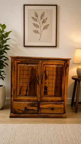 Marina Home Solid Wood Shoe Cabinet